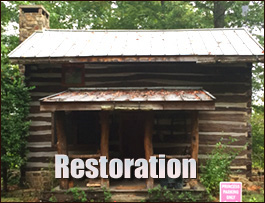 Historic Log Cabin Restoration  Lake Lure, North Carolina